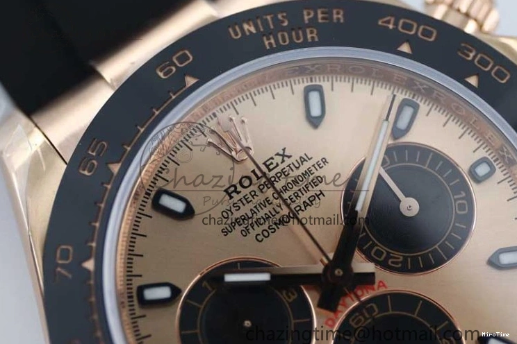 MiroTime 0209 WrinkleFree Daytona 116515 RG TWF 1:1 Best Edition 904L Steel RG Black Dial on Oysterflex Strap A 2417